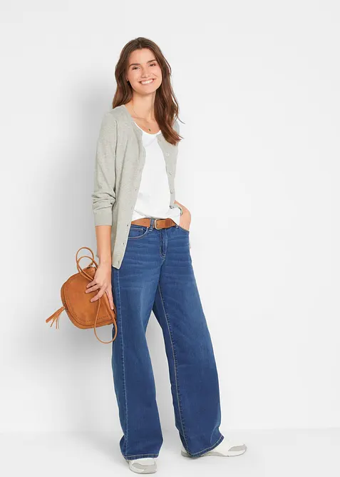 Lang topp i 100% bomull (5-pack), bonprix