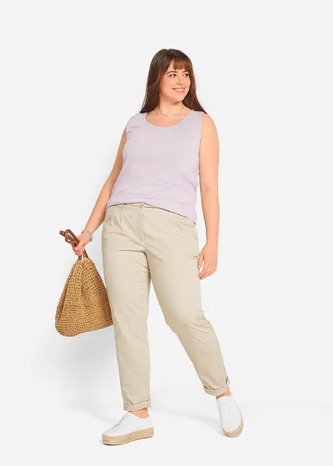 Lang topp i 100% bomull (5-pack), bonprix