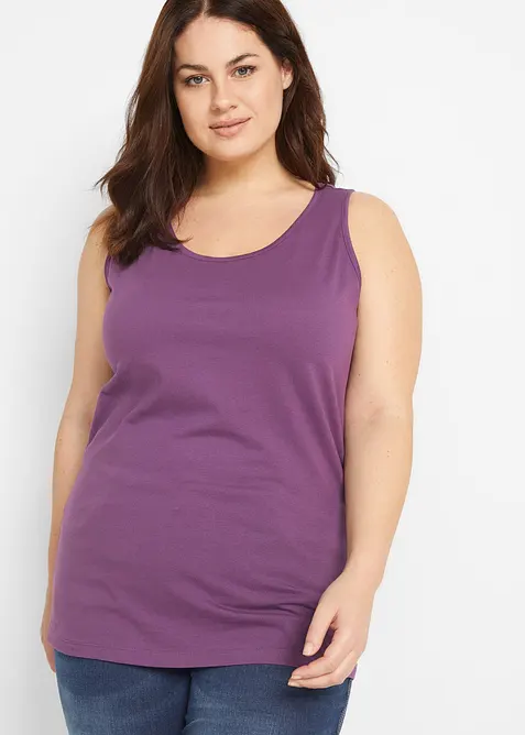 Lang topp i 100% bomull (5-pack), bonprix