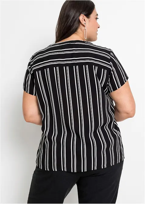 Kortermet bluse i 100% viskose, bonprix