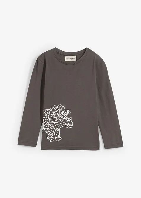 Langermet shirt i 100% &oslash;kologisk bomull, bonprix