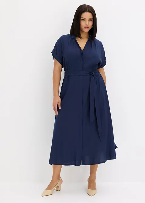 Skjortekjole i lett viskose, bonprix