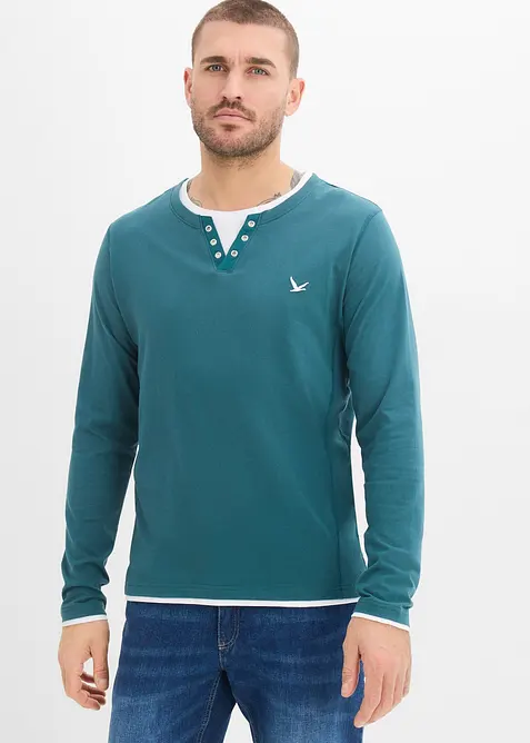 Langermet shirt (2-pack), bonprix