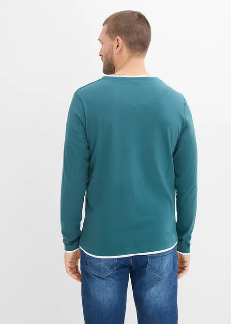 Langermet shirt (2-pack), bonprix