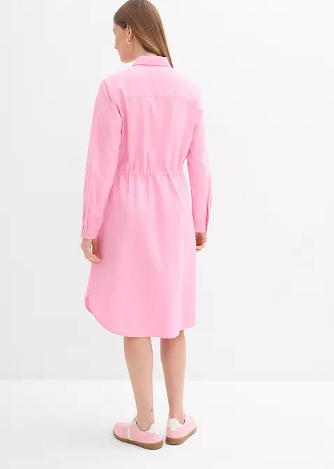 Skjortekjole av lin-/bomullsmiks, bonprix