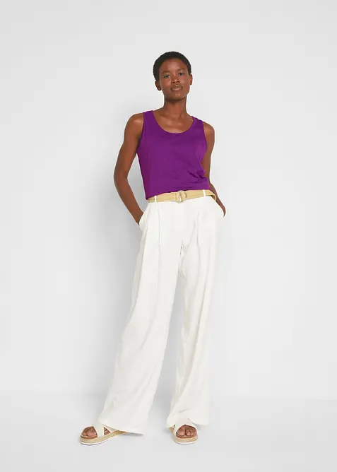 Lang topp i 100% bomull (5-pack), bonprix