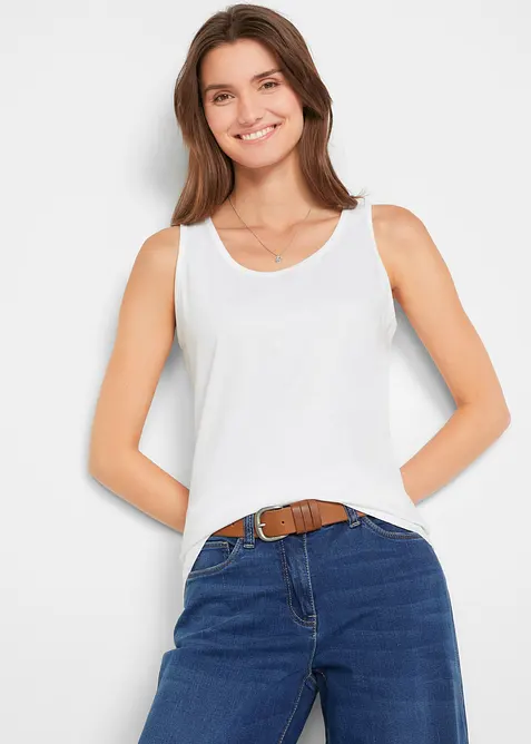 Lang topp i 100% bomull (5-pack), bonprix