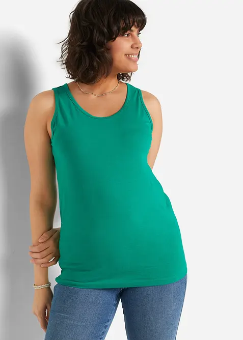 Lang topp i 100% bomull (5-pack), bonprix