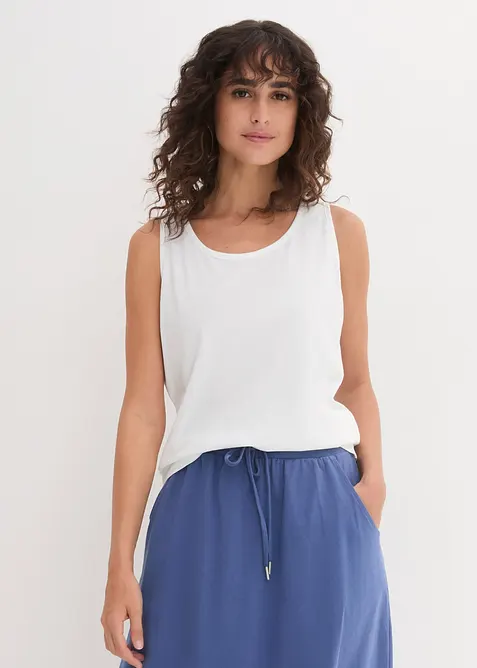 Lang topp i 100% bomull (5-pack), bonprix