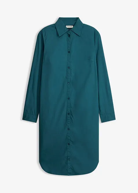 Skjortekjole i bomullspoplin, bonprix