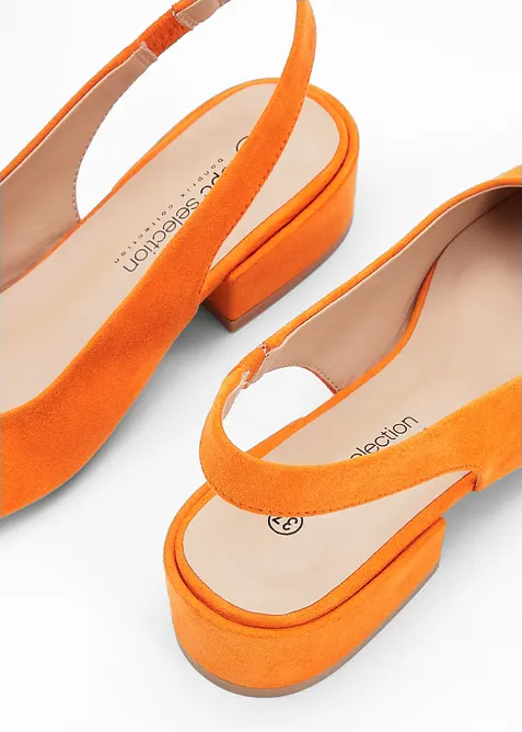 Slingbacks med flat h&aelig;l, bonprix