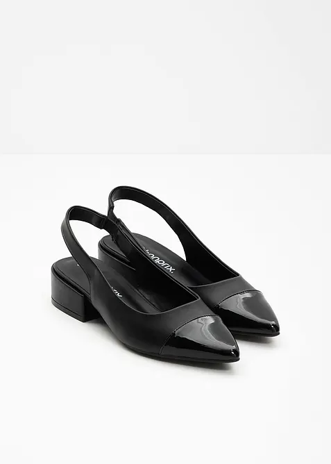 Slingbacks med flat h&aelig;l, bonprix