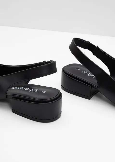 Slingbacks med flat h&aelig;l, bonprix