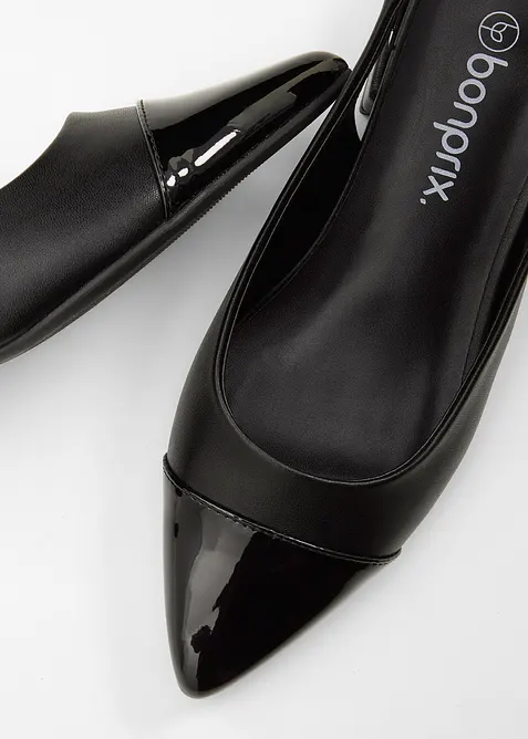 Slingbacks med flat h&aelig;l, bonprix