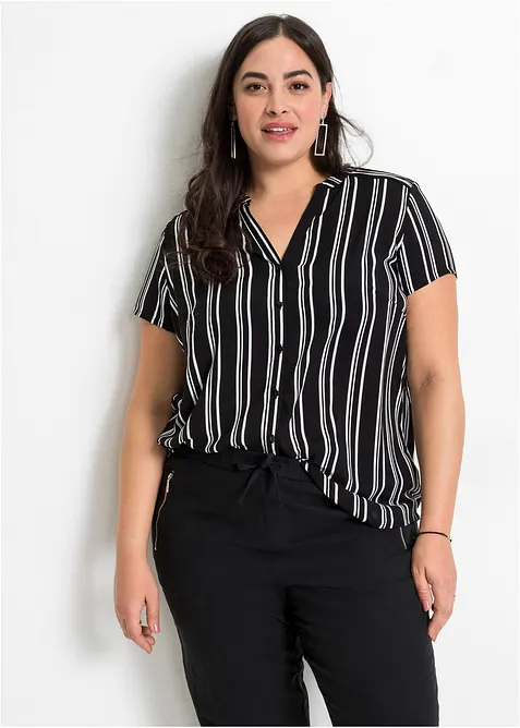 Kortermet bluse i 100% viskose, bonprix