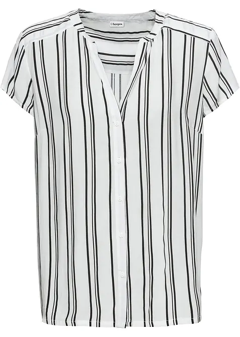 Kortermet bluse i 100% viskose, bonprix