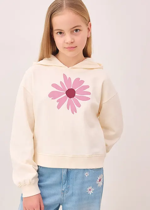 Hettegenser i 100% &oslash;kologisk bomull, bonprix