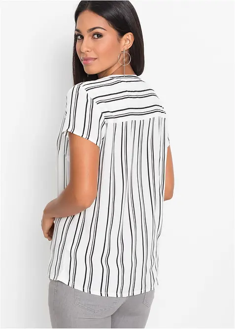 Kortermet bluse i 100% viskose, bonprix