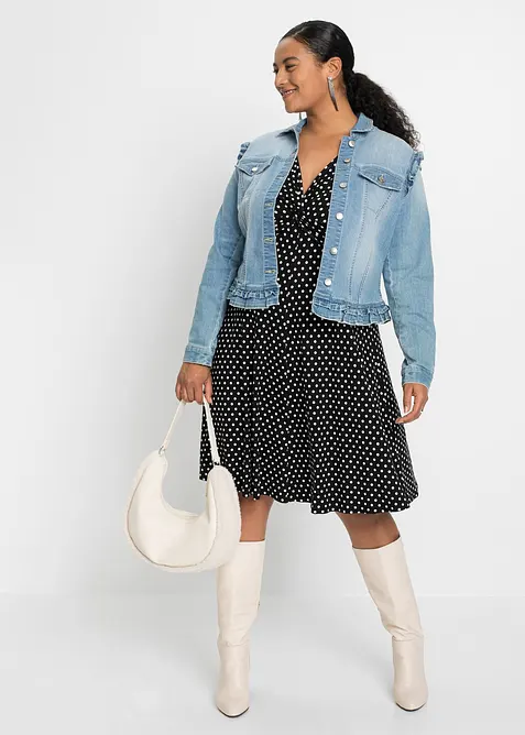 Jerseykjole i viskoseblanding, bonprix