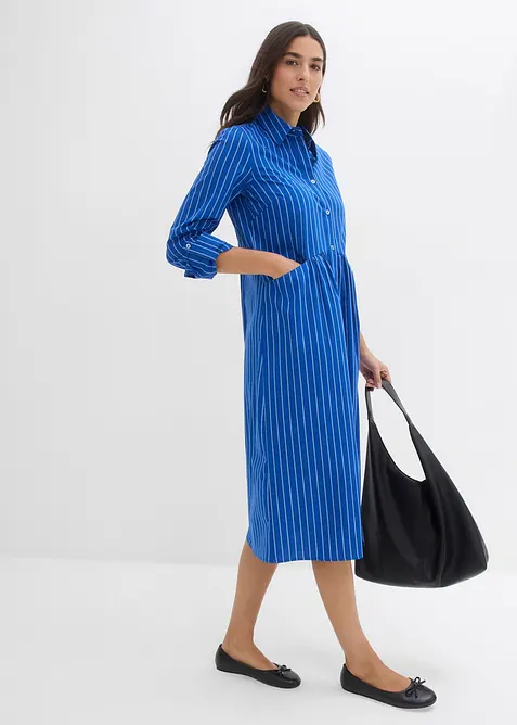 Skjortekjole i 100% bomull, bonprix