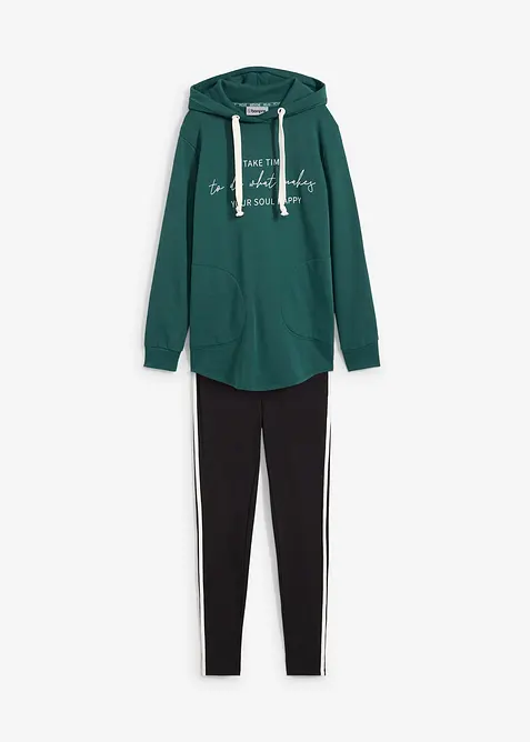 Joggedress med sweatshirt og leggings, bonprix