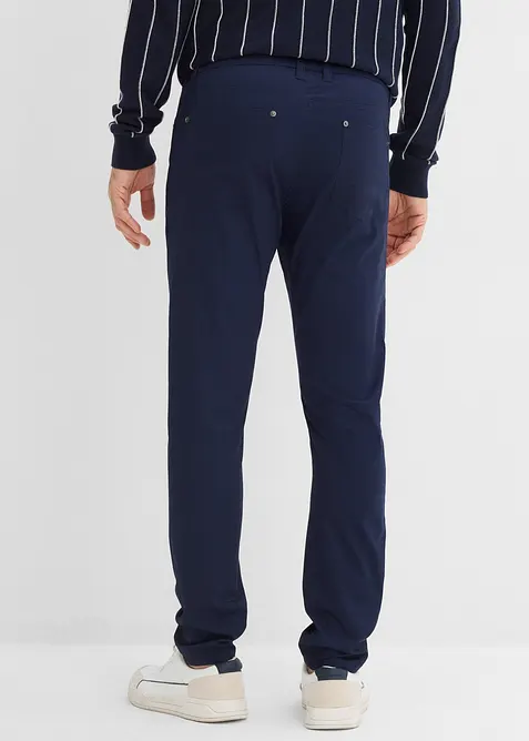 Regular fit-bukse med stretch og elastisk linning, Tapered, bonprix