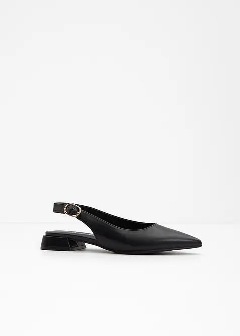 Slingback-ballerinasko med spenne, bonprix