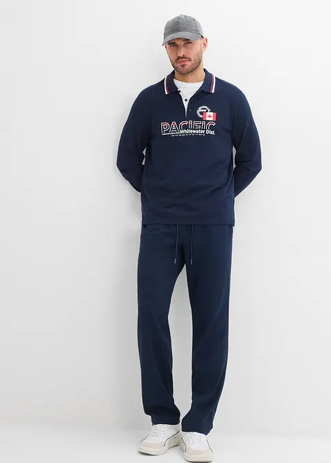 Relaxed Fit-pull on-bukse i chinos-modell med stretch, Straight, bonprix