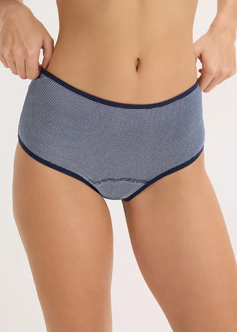 Menstruse med h&oslash;y midje og middels h&oslash;y absorberingsevne (3-pack), bonprix