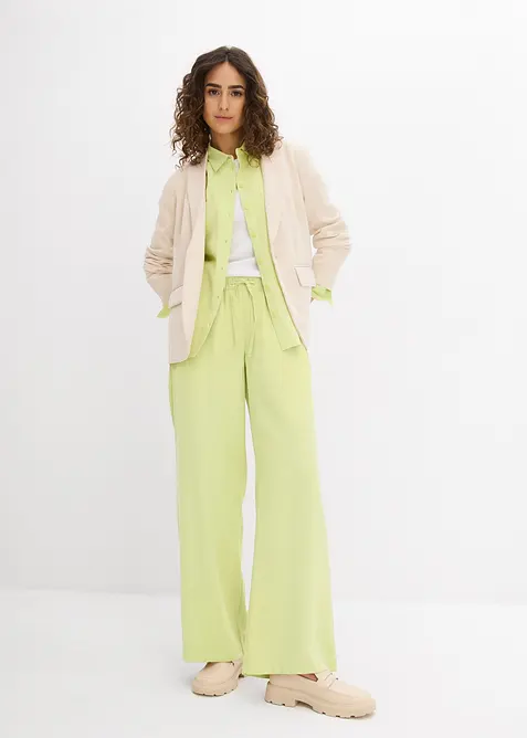 Bluse i lett viskosemiks, bonprix