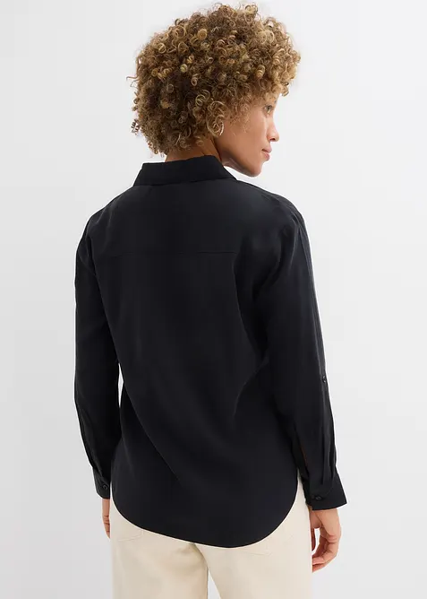 Bluse i lett viskosemiks, bonprix