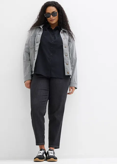 Bluse i lett viskosemiks, bonprix