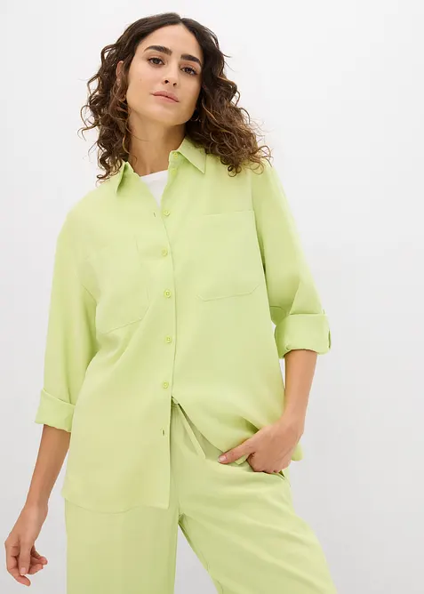 Bluse i lett viskosemiks, bonprix