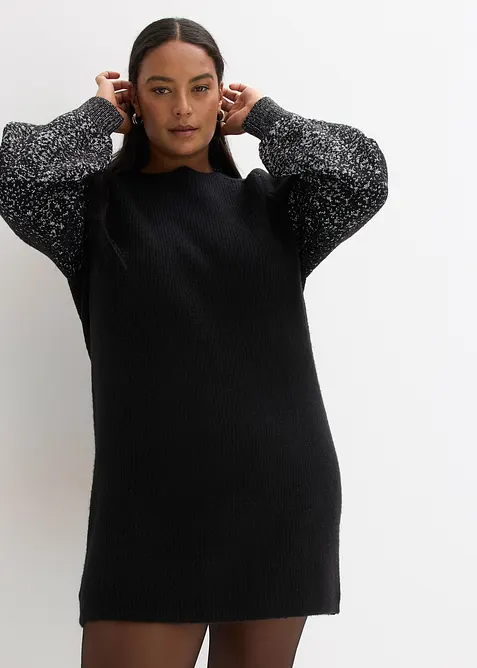 Strikkekjole med glittergarn, bonprix