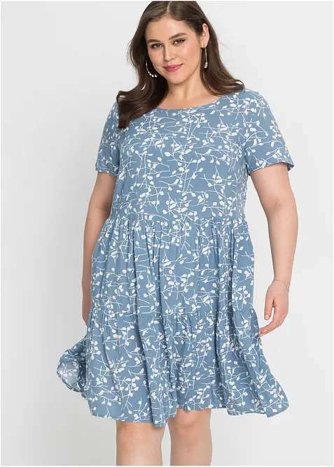 Minikjole i lett viskose, bonprix