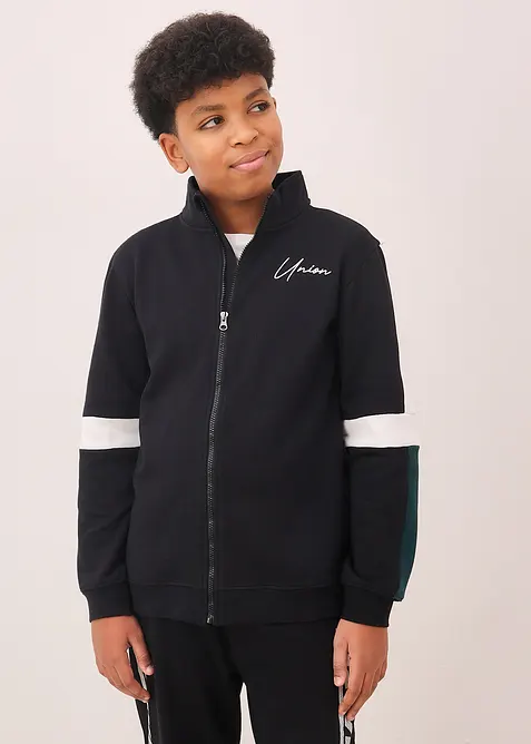 Sweatjakke i 100% &oslash;kologisk bomull, bonprix