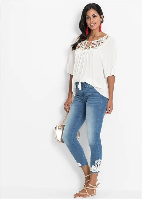 Crinkle tunika i myk viskose, bonprix