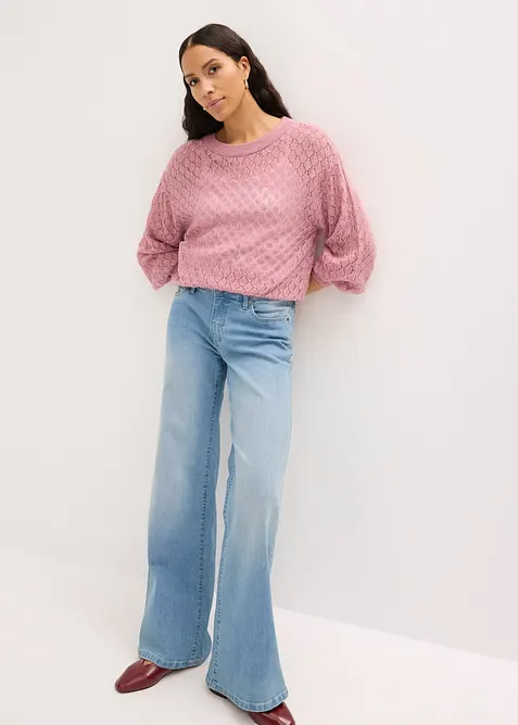 Genser med hullm&oslash;nster, bonprix