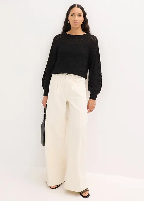 Genser med hullm&oslash;nster, bonprix