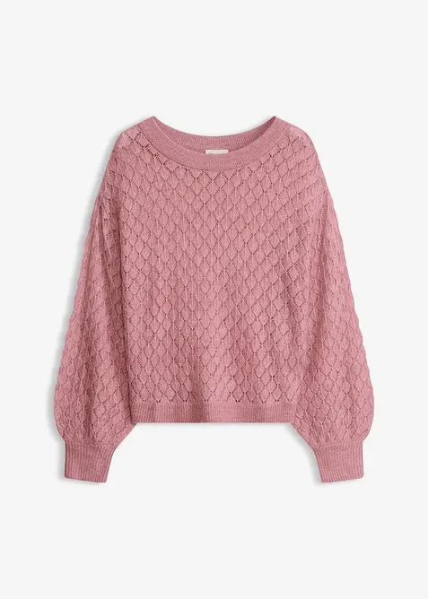 Genser med hullm&oslash;nster, bonprix