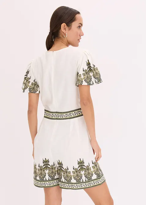 Jumpsuit med lin, bonprix