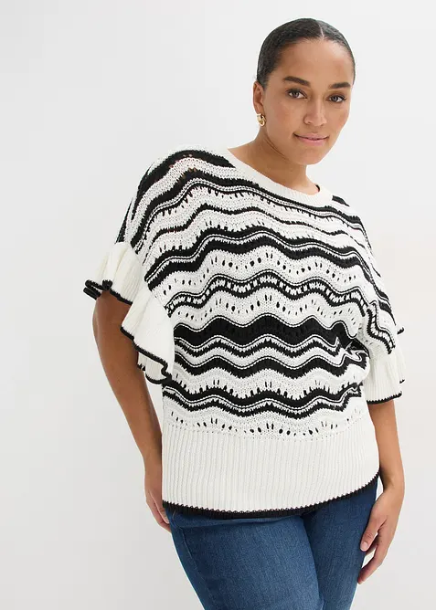 Strikket topp, bonprix