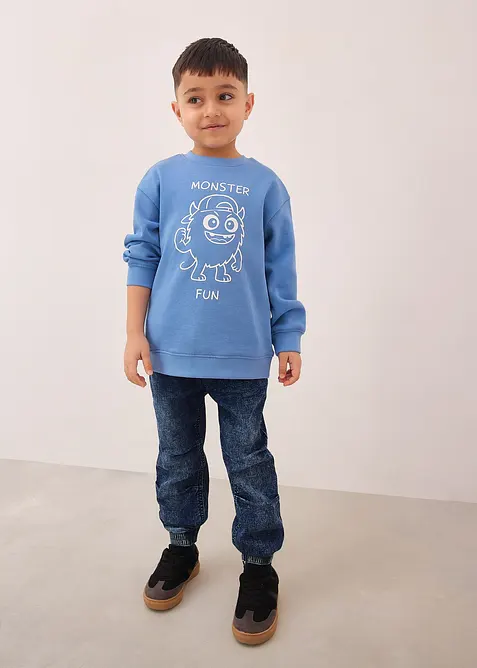 Sweatshirt i 100% &oslash;kologisk bomull, bonprix