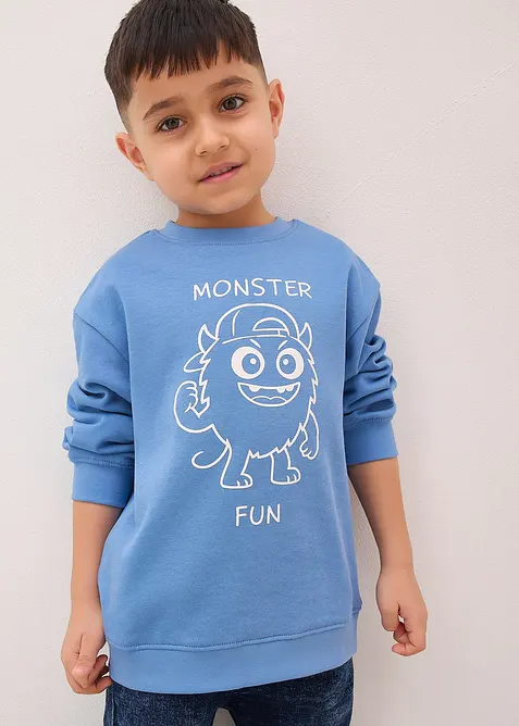 Sweatshirt i 100% &oslash;kologisk bomull, bonprix