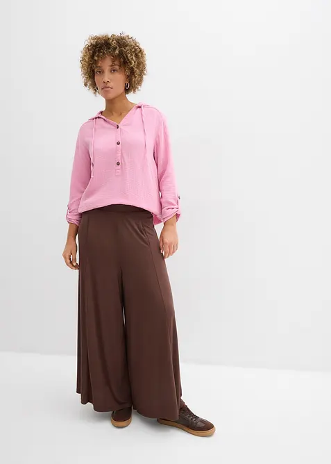 Pull on-bluse i luftig musselin, bonprix