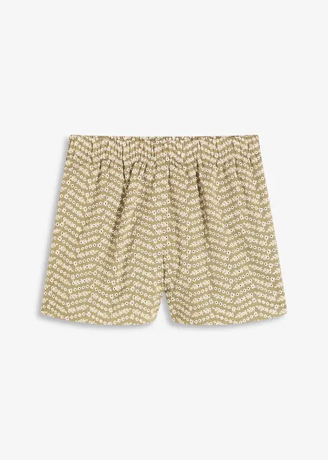 Shorts med hullbroderier, bonprix