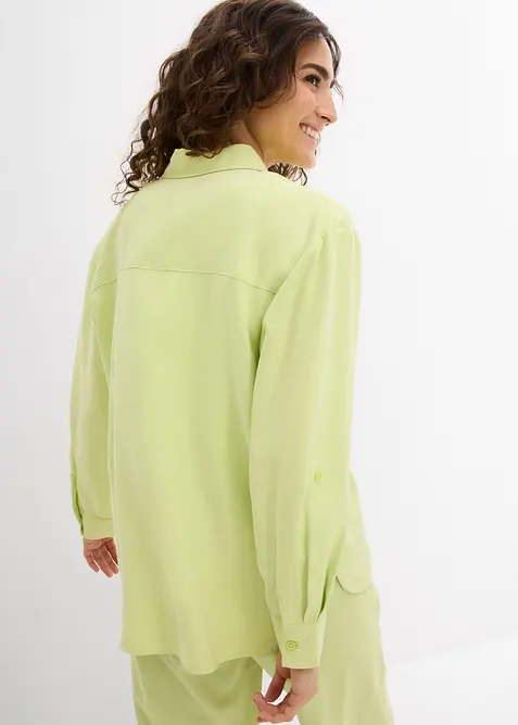 Bluse i lett viskosemiks, bonprix