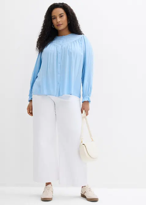 Prairie-bluse av lett viskose, bonprix
