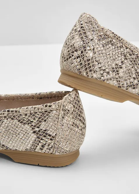 Komfortable ballerinasko i behagelig bredde fra Jana, Jana