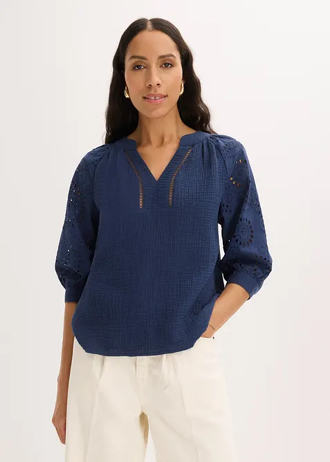 Tunika i luftig musselin, bonprix